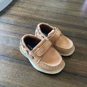Sperry Kids Light Brown Moccasins